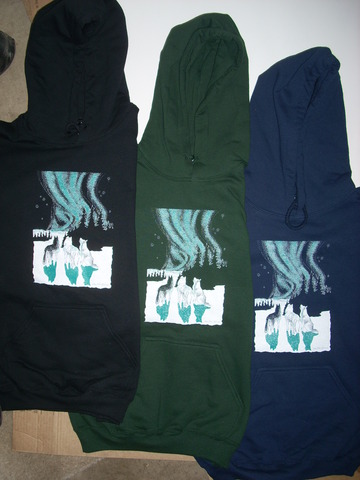 Huskies and Aurora Hooded Sweatshirt