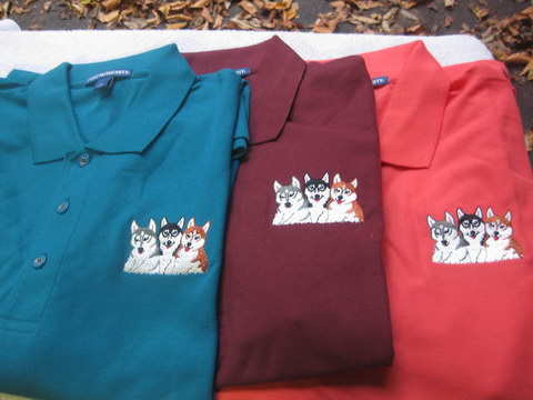 Polo Shirt with Embroidered Puppies Logo
