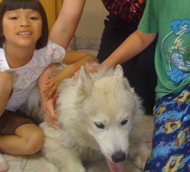 Cody with his new family Cody with his new family